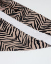Tecido Cambraia Italiano Macro Animal Print Nude e Preto