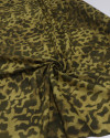 Tecido Cambraia Italiano Animal Print Verde Musgo