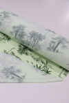 Tecido Viscose Premium Toile de Jouy Palmeiras Verde