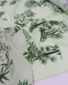 Tecido Viscose Premium Toile de Jouy Palmeiras Verde