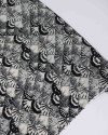 Tecido Viscose Estampa de Conchas Cinza e Preto