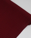 Tecido Crepe Koshibo Quadriculado Preto e Vermelho