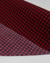 Tecido Crepe Koshibo Quadriculado Preto e Vermelho