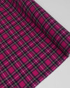 Tecido Crepe Koshibo Quadriculado Duplo Preto, Amarelo e Rosa Flux