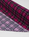 Tecido Crepe Koshibo Quadriculado Duplo Preto, Amarelo e Rosa Flux
