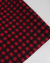 Tecido Viscose Quadriculado Preto e Vermelho