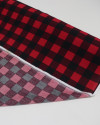 Tecido Viscose Quadriculado Preto e Vermelho
