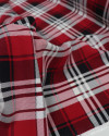 Tecido Viscose Xadrez Duplo Preto, Branco e Vermelho