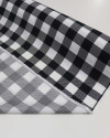 Tecido Viscose Quadriculado Preto e Branco