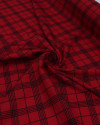 Tecido Viscose Xadrez Preto e Vermelho