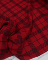 Tecido Viscose Xadrez Preto e Vermelho
