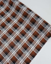 Tecido Viscose Xadrez Duplo Preto, Branco e Marrom