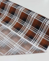 Tecido Viscose Xadrez Duplo Preto, Branco e Marrom