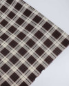 Tecido Viscose Macro Xadrez Creme, Preto e Marrom