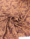 Tecido Viscose Texturizada Animal Print e Floral Tons de Marrom