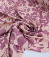 Tecido Viscose Floral Tons de Rosa