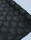 Tecido Cambraia de Algodão Brocado Flores Preto