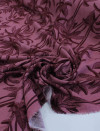 Tecido Viscose Texturizada Coqueiros Tons de Rosa