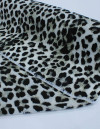 Tecido Crepe Bubble com Elastano Animal Print Cinza