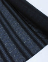 Tecido Cambraia de Algodao Mista Devorê Preto