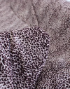Tecido Crepe Bubble com Elastano Animal Print Marsala