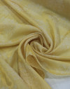 Tecido Algodão Brocado Flores Dourado