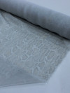 Tecido Crepe Chiffon com Foil Animal Print Cobra Prata
