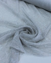 Tecido Crepe Chiffon com Foil Animal Print Cobra Prata