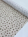 Tecido Viscose Premium Micro Poá e Floral Tons de Rosa