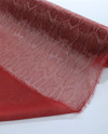 Tecido Crepe Chiffon com Foil Animal Print Marsala