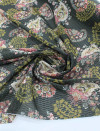 Tecido Crepe Chiffon Italiano Maquinetado Cashmere Tons de Rosa
