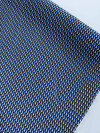 Tecido Crepe Chiffon Italiano Ilusão de Ótica Preto e Azul