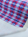 Tecido Tweed Italiano Xadrez Rosa e Azul
