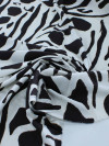 Tecido Viscose Italiana Macro Étnico P/B