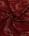 Tecido Viscose Leopardo Bege e Argila Vermelha