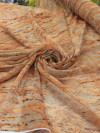 Tecido Crepe Chiffon Italiano Arte Abstrata Tons Terrosos