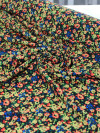 Tecido Crepe Italiano Micro Floral Colorido