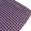Tecido Veludo Italiano Geométrico Marsala Verde e Roxo (1m)