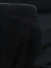 Tecido Crepe Micro Plissado Preto
