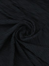Tecido Crepe Plissado Ondas Preto