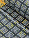 Tecido Crepe GGT Geométrico Amarelo e Preto