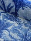 Tecido Cambraia de Algodão Paisagens Azul e Branco