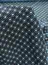 Tecido Crepe GGT Micro Losangos Preto e Branco