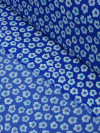 Tecido Crepe GGT Micro Floral Branco e Azul