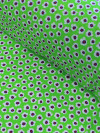 Tecido Crepe GGT Micro Floral Verde e Branco