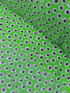 Tecido Crepe GGT Micro Floral Verde e Branco