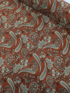 Tecido Viscose Macro Cashmere Terracota e Bege