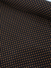 Tecido Viscose Micro Trevo Preto Laranja