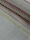 Tecido Linho Listras Aquarelas Vermelho Rosa Verde Bege