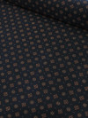 Tecido Viscose Porcelana Retro Terracota e Preto